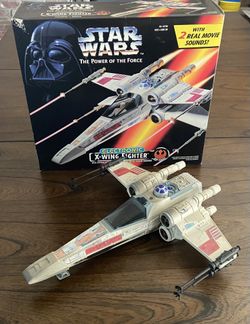 Star Wars 1995 Power Of The Force Electronic X-Wing Fighter