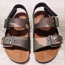 Birkenstock Camouflage Buckle Slide Sandals Synthetic Kids 9 EU 26 Unisex