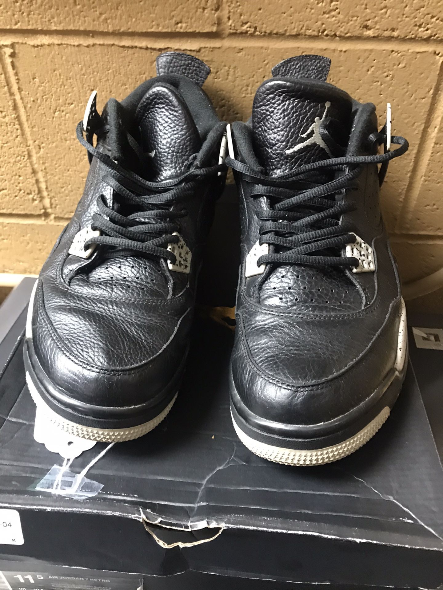 Nike Air Jordan 4 IV Retro LS Oreo shoes Men's US Size 12 Black/Tech Grey 314254 003