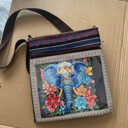 Crossbody Diamond Art Purse 