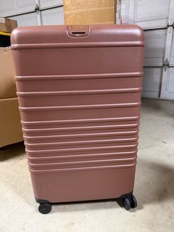 BÉIS Large Hard-Shell Spinner Luggage Maple