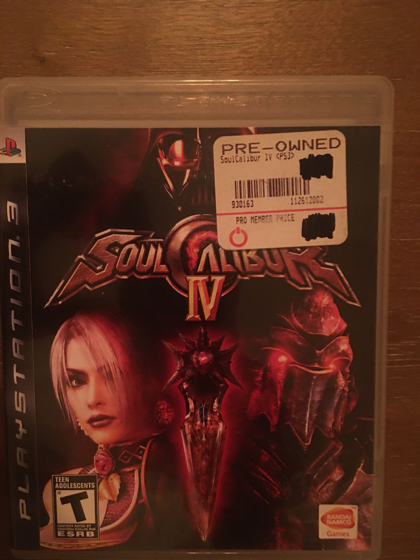 Sony PlayStation ps3 soul caliber 4