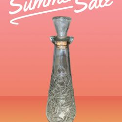 1(contact info removed) Vintage Carnival Glass Wine Decanter