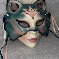 Clay Art Porcelaines Mask 1989 Very Nice 