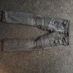 Encrypted Ripped Jeans
