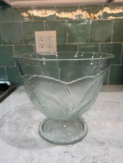 Vintage 18 Piece Crystal Punch Bowl Set