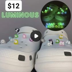 Glow In The Dark Croc Charms 