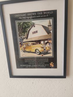 Original cadillac Ad  from 1937