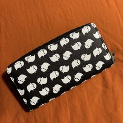 Em & Sprout Ghost Wallet - Spooky Kawaii Goth