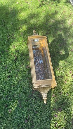 Brass Wall Sconce Mirror Cabinet