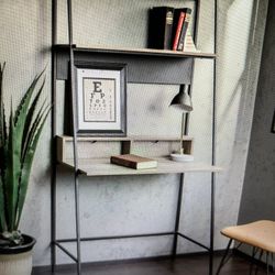 36 Inch Modern Wood Ladder Computer Desk