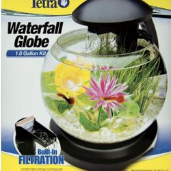 Water Fall Globe Tank Perfect For Betta Fish Or Couple 
