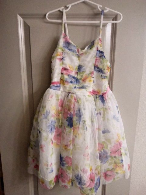 Flower Easter Dress Size 7/8 Girls