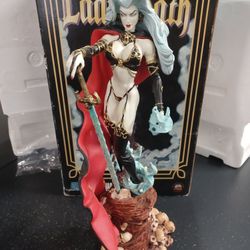 MAKE OFFER 🔥 LADY DEATH DIAMOND 💎 SELECT 18" INCH LIMITED STATUE BRIAN PULIDO CHAOS COMICS 2000