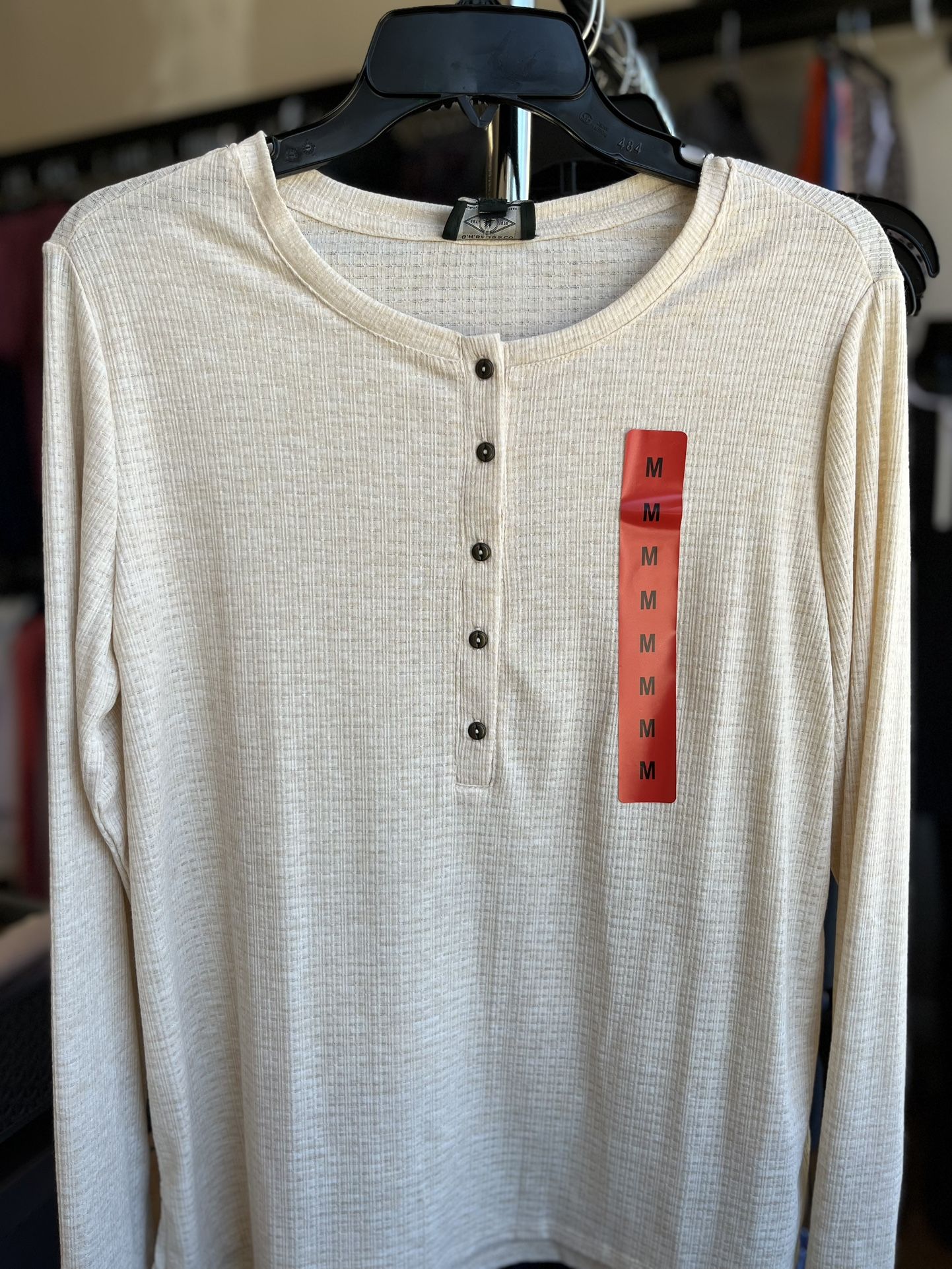 G.H BASS&CO. Ladies Henley Top 