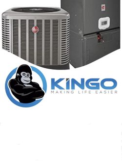 1,000 Dollars at Ton. Special License and Insured Rheem RA Condenser. Evaporator and Furnace or Air Handler