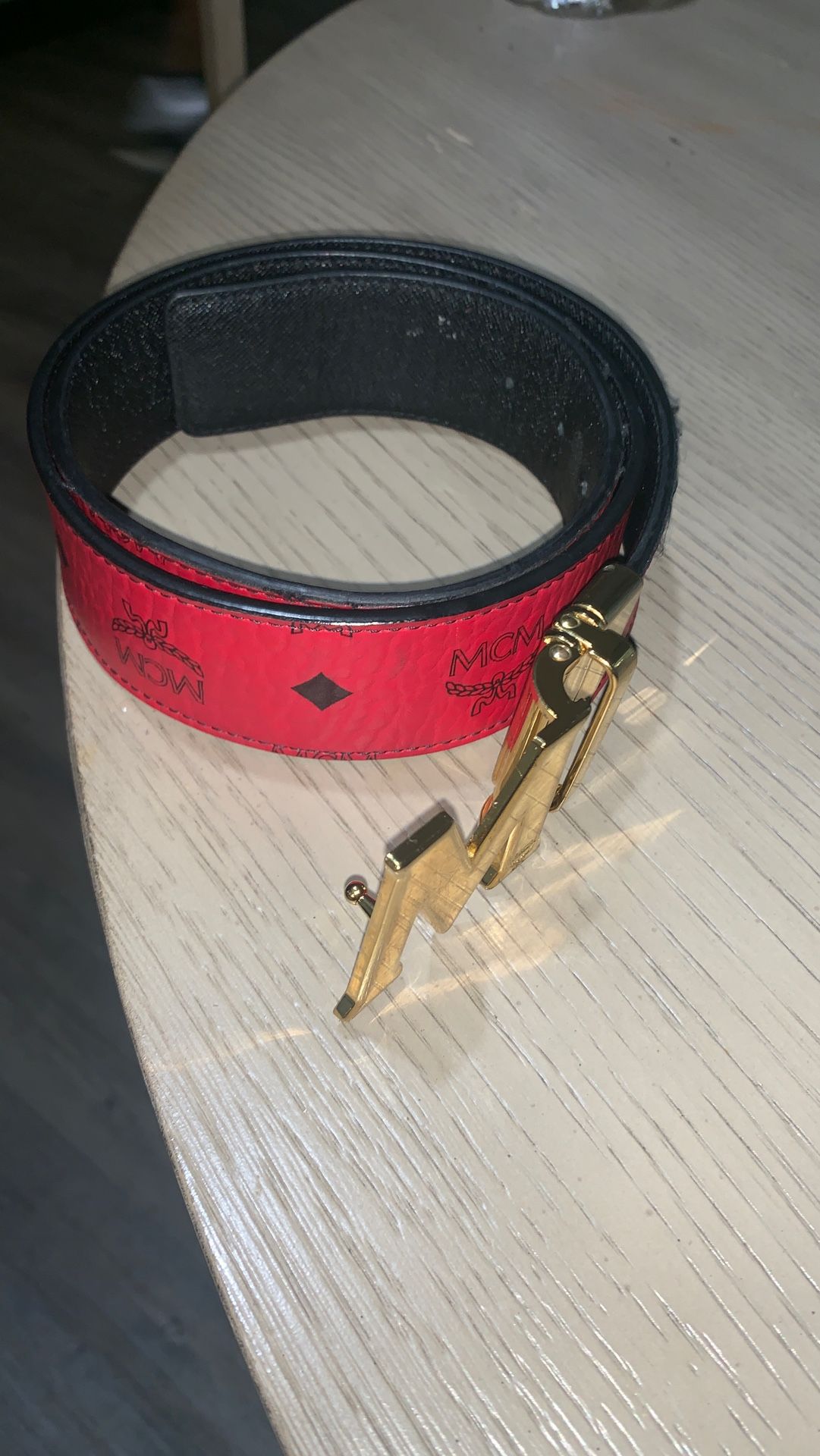 Authentic Mcm Belt Reversible