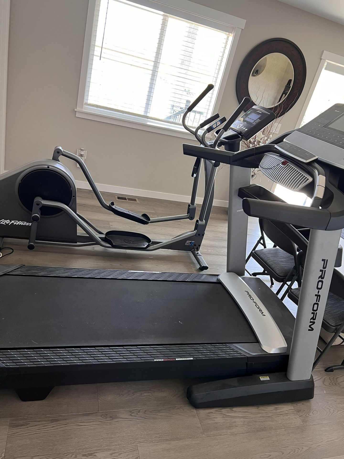 Preform Treadmill and Life Fitness Elliptical 