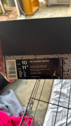 Air Jordan 4 retro black/fire red