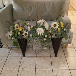 3 flower arrangements