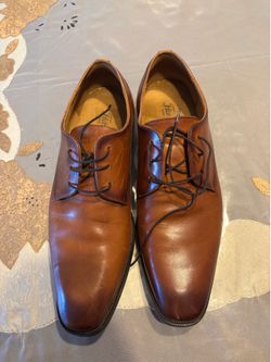 Florsheim Brown Leather Derby Dress Shoes Size 12– Worn Once – Like New