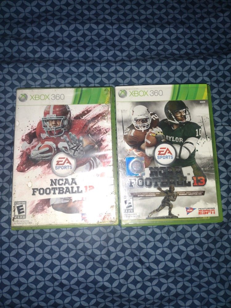 NCAA 12 & NCAA 13 Football For Xbox 360 games for sale!