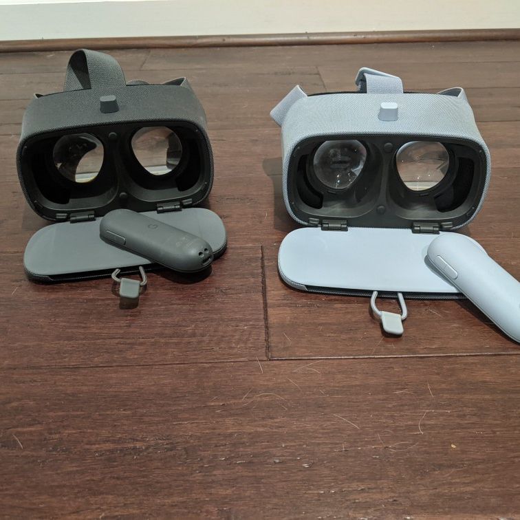 Two Google Daydream VR Goggles