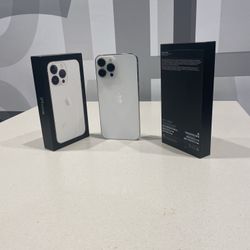 (T-mobile/Sprint Only) iPhone 13 Pro Max 128 GB- Silver. iOS 15.6