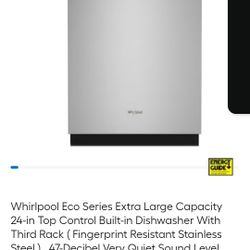 Brand New Whirlpool Dishwasher For Sale 3rd Rack