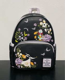 Loungefly Disney The Nightmare Before Christmas Floral Mini Backpack
