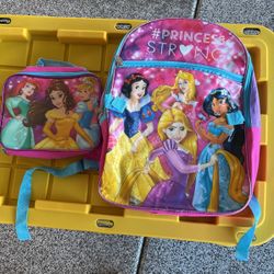 Princess Backpack And Lunch Bag 