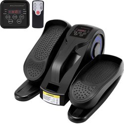 Under Desk Elliptical Machine, Adjustable Speeds Elliptical Trainer with Remote Control, Seated Pedal Exerciser, Compact Portable Elliptical Stepper f