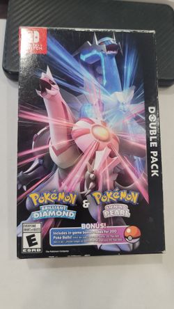 NINTENDO SWITCH POKEMON PEARL AND DIAMOND DOUBLE PACK POKEBALLS CODES GOOD