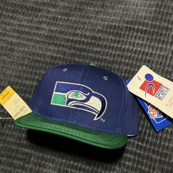 Vintage 90s Seattle Seahawks Sports Specialties SnapBack Hat RARE New NWT NFL