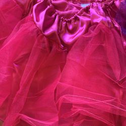 Girl’s Pink Tulle Ruffled Skirts
