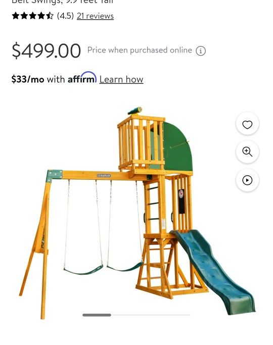 Brand New Swing Set 