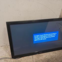 50” Panasonic  Tv ( No Remote & Stands) 