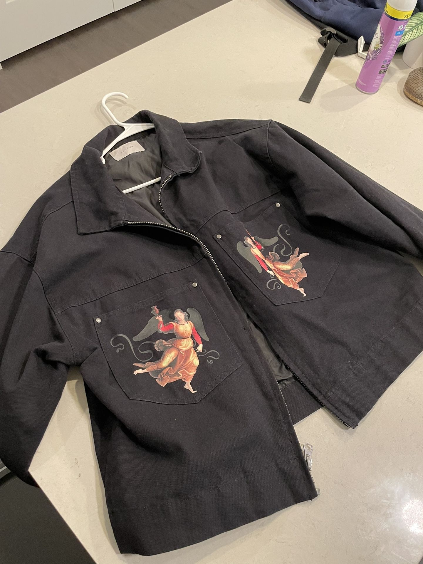 Pacsun Angels Jean Jacket:Black