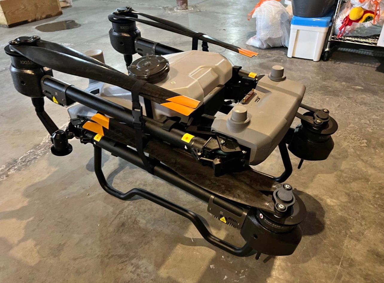 DJI T20 Spray Drone. Seed tank included