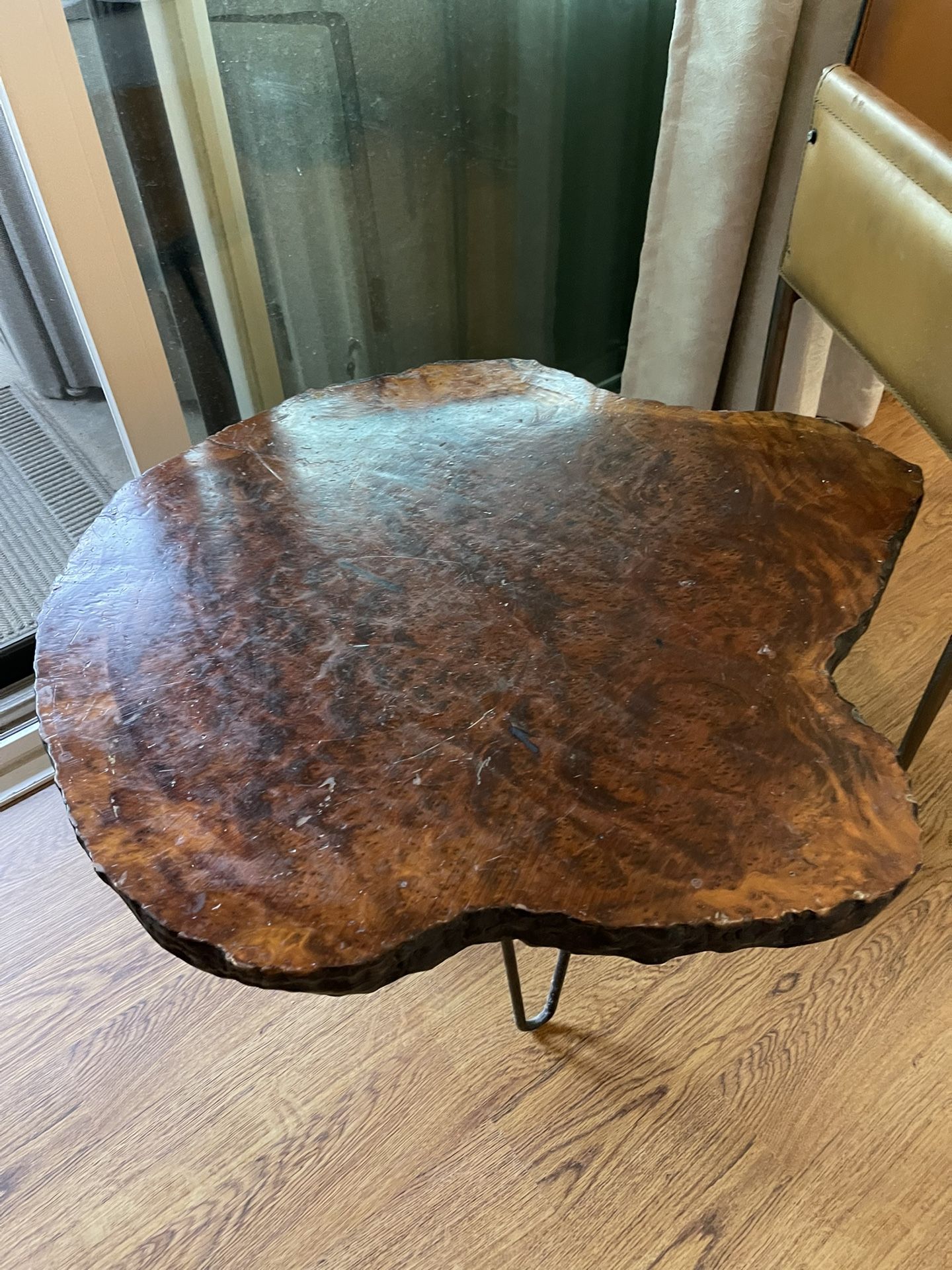 Mid century End Table , Muir Wood