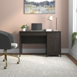 Ergode Quarters & Craft Harvey Manor Collection Home Office 47" Computer Desk, in Brushed Black 