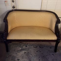 Three Piece Set Antique Empire Sofa 