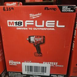 Milwaukee
M18 FUEL 18V Lithium-Ion Brushless Cordless 1/2 in. Impact Wrench with Friction Ring (Tool-Only)