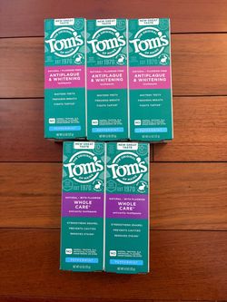 Tom’s toothpaste $3/each