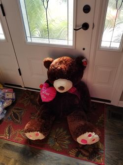 Huge soft plush i love you bear