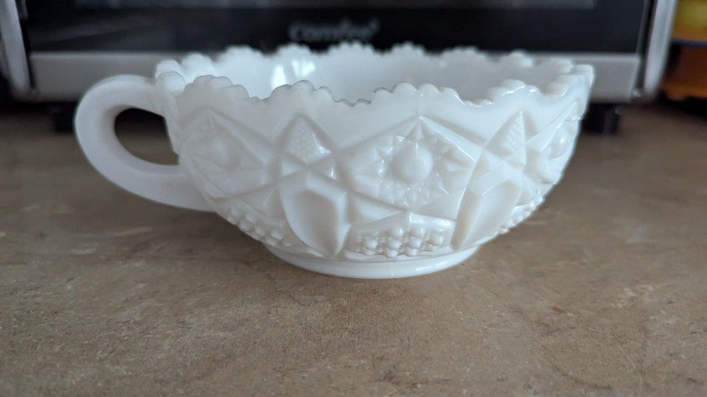 Milk Glass Huge Cup