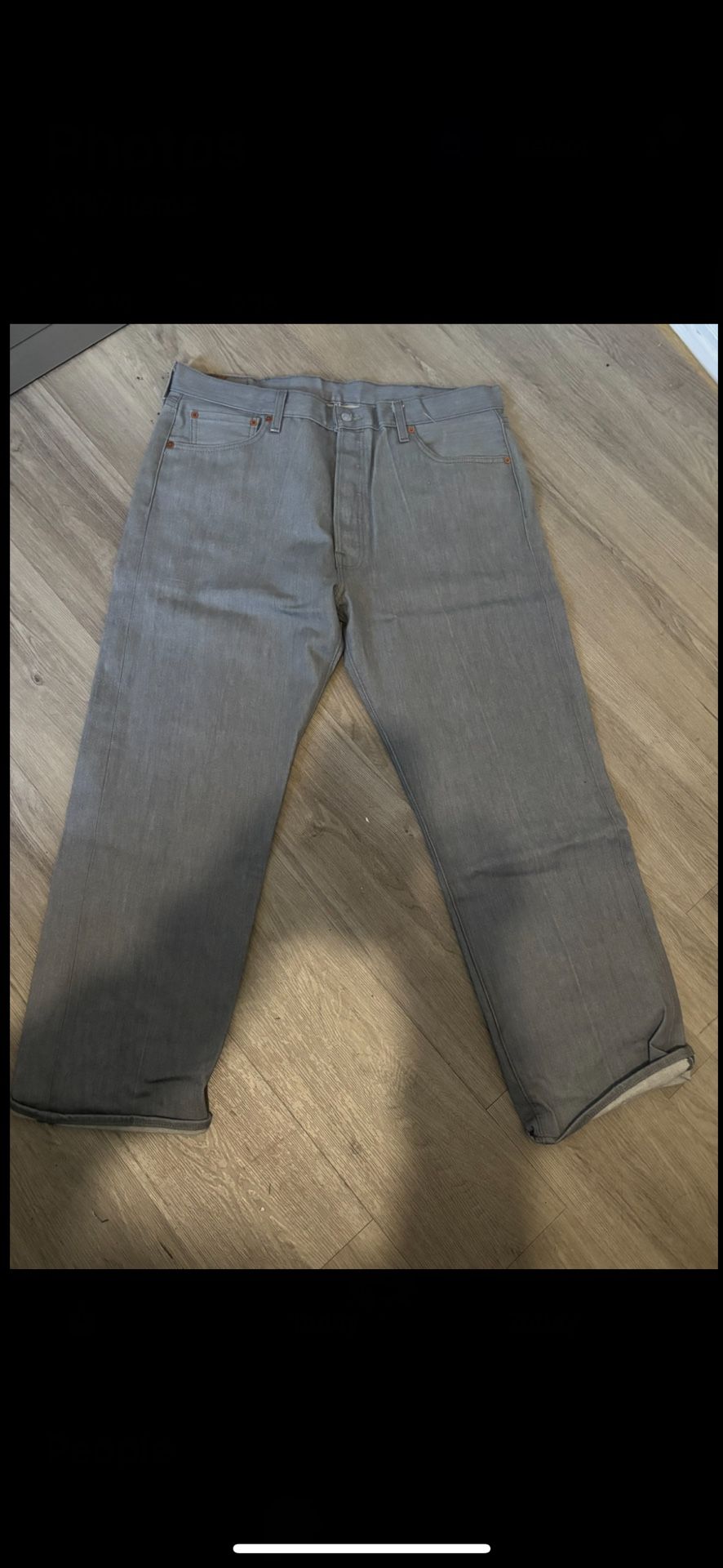 38x30 Levi 501s jeans grey