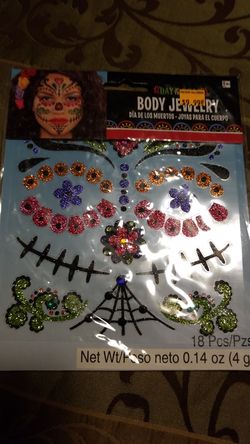 Dia de los muertos face stickers