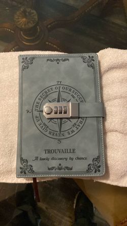 A5 PU Leather Journal with Lock 200 Pages Lock Diary Vintage Lock Journal Gray