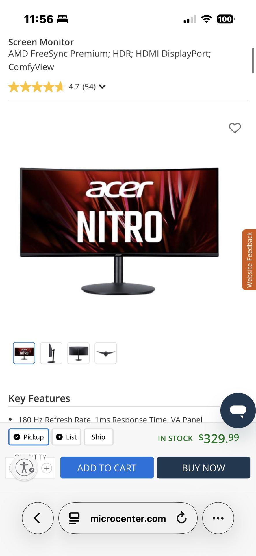 Acer  (3440x1440) 34 Inch